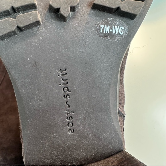 Easy Spirit Women’s Grazes Tall Boot Brown Suede Size: 7 - Picture 13 of 16